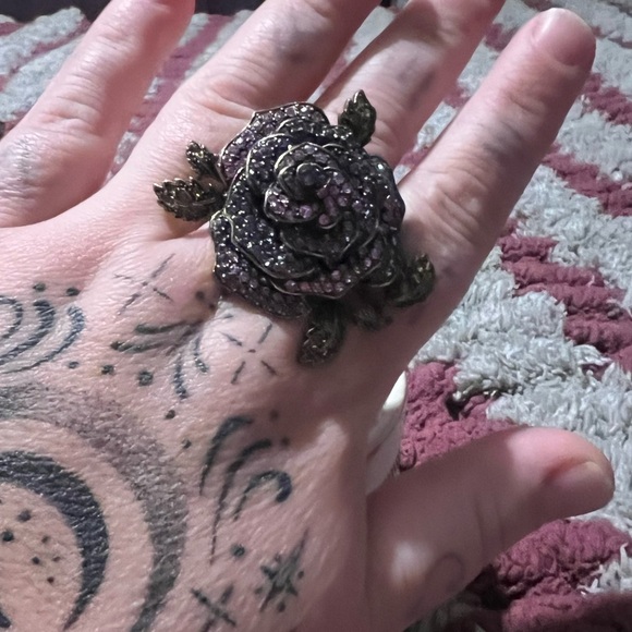 Heidi Daus ROSE RING TANZANITE size 10 - Picture 4 of 5